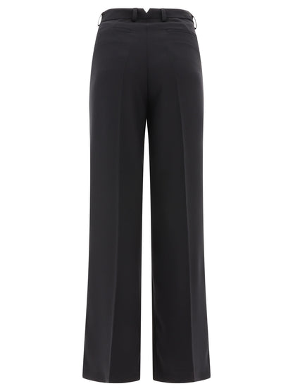 Tailored trousers with pressed crease Trousers