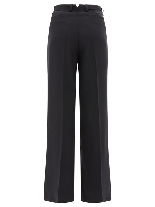 Tailored trousers with pressed crease Trousers