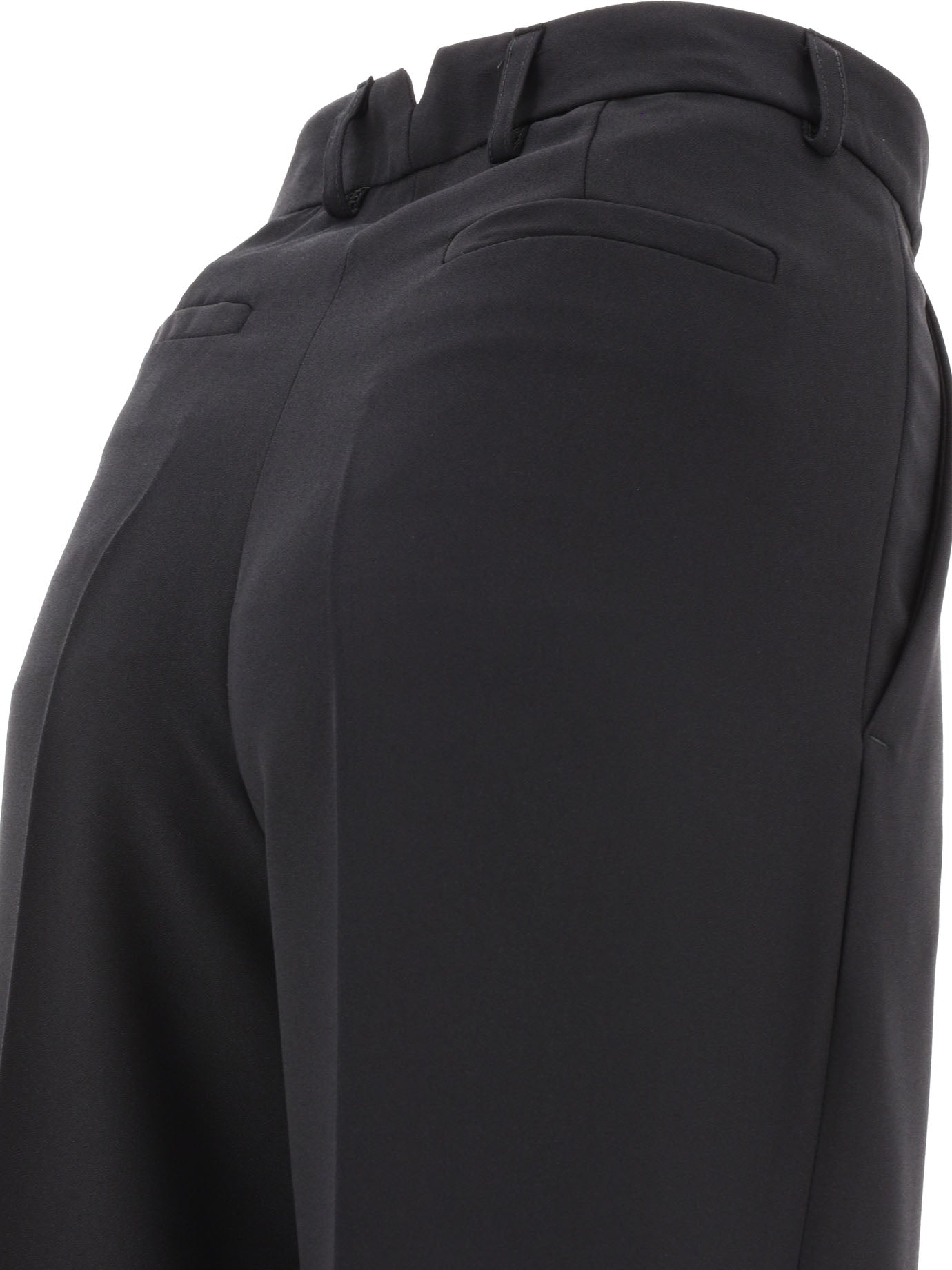 Tailored trousers with pressed crease Trousers