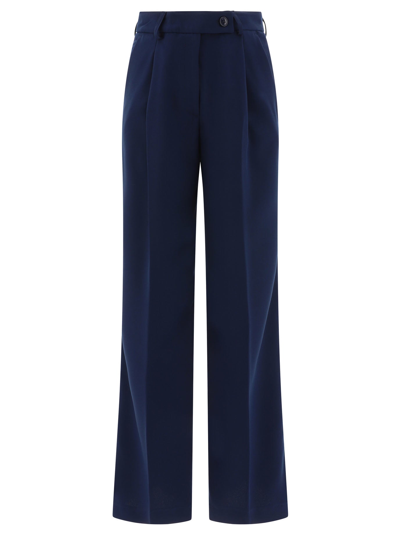 Tailored trousers with pressed crease Trousers