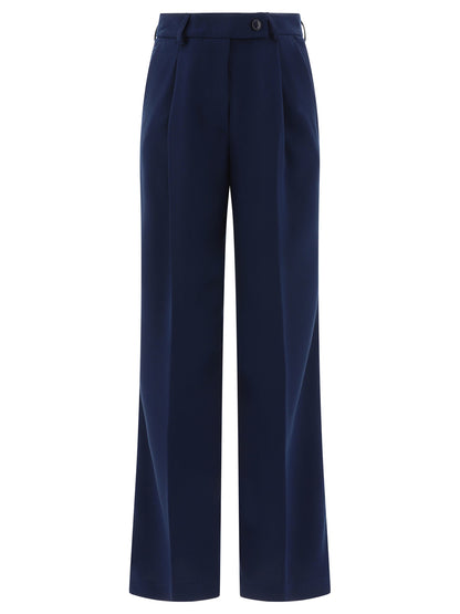 Tailored trousers with pressed crease Trousers