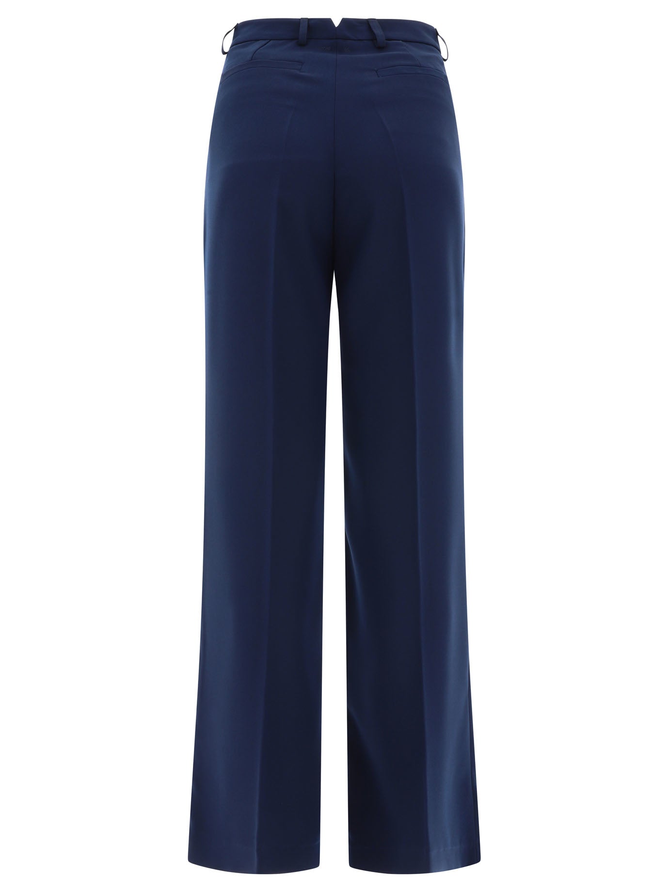 Tailored trousers with pressed crease Trousers