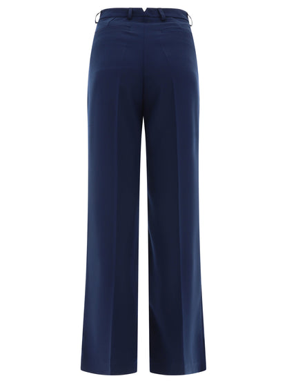 Tailored trousers with pressed crease Trousers
