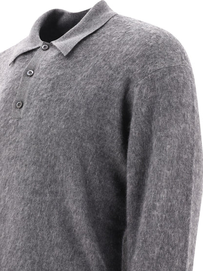 Cashmere and silk polo shirt Polo shirts