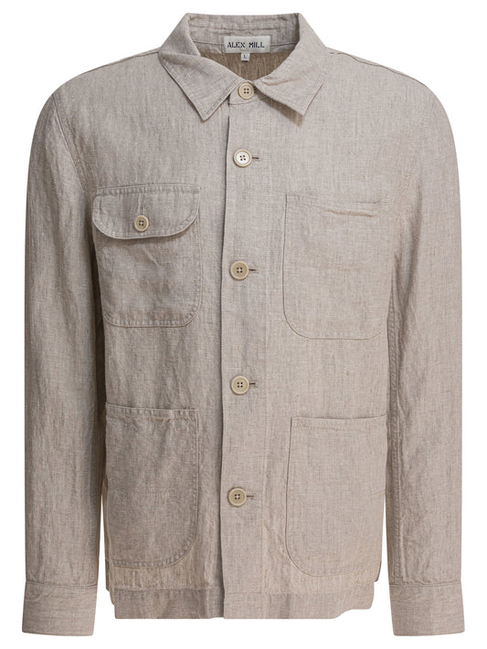 Linen work jacket Jackets and Coats