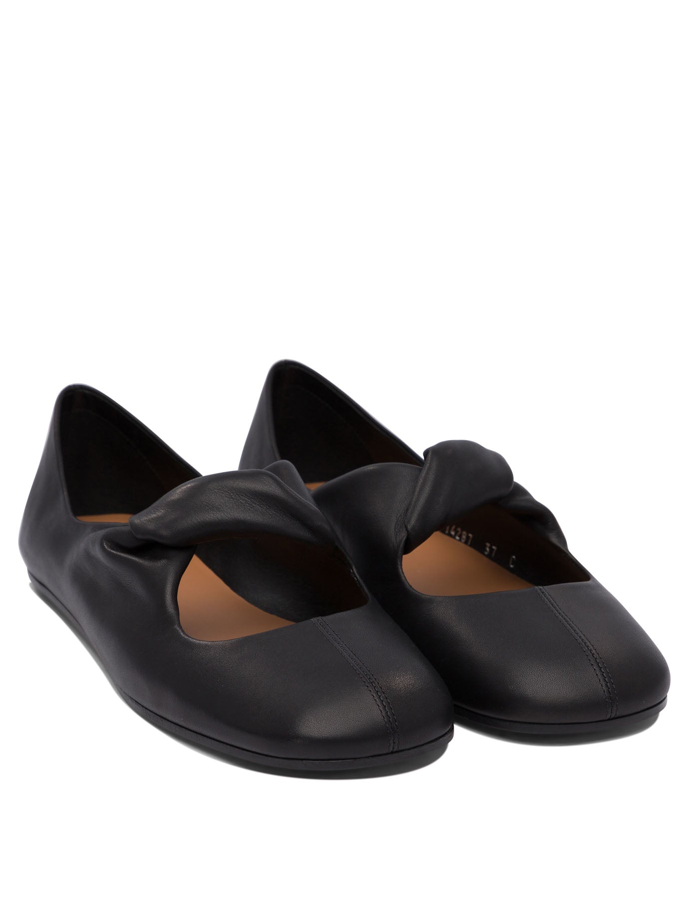 Twisted detail ballet flats Ballerinas