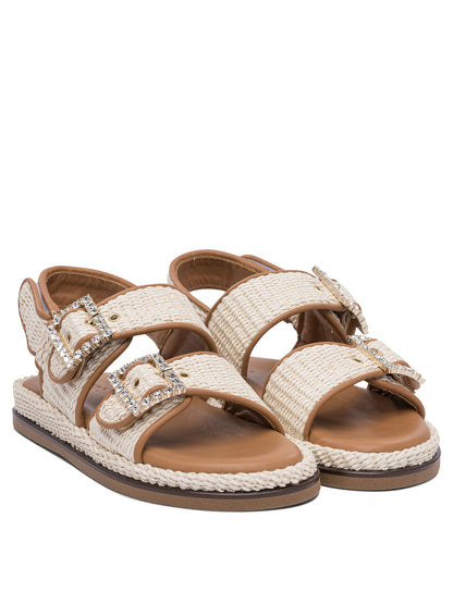 "Maya" raffia sandals Sandals