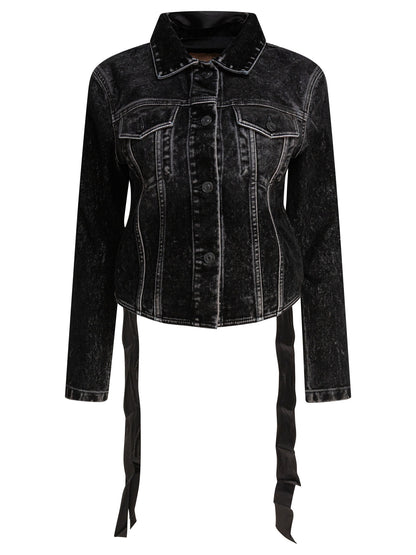 Denim jacket with laces Jackets and Coats