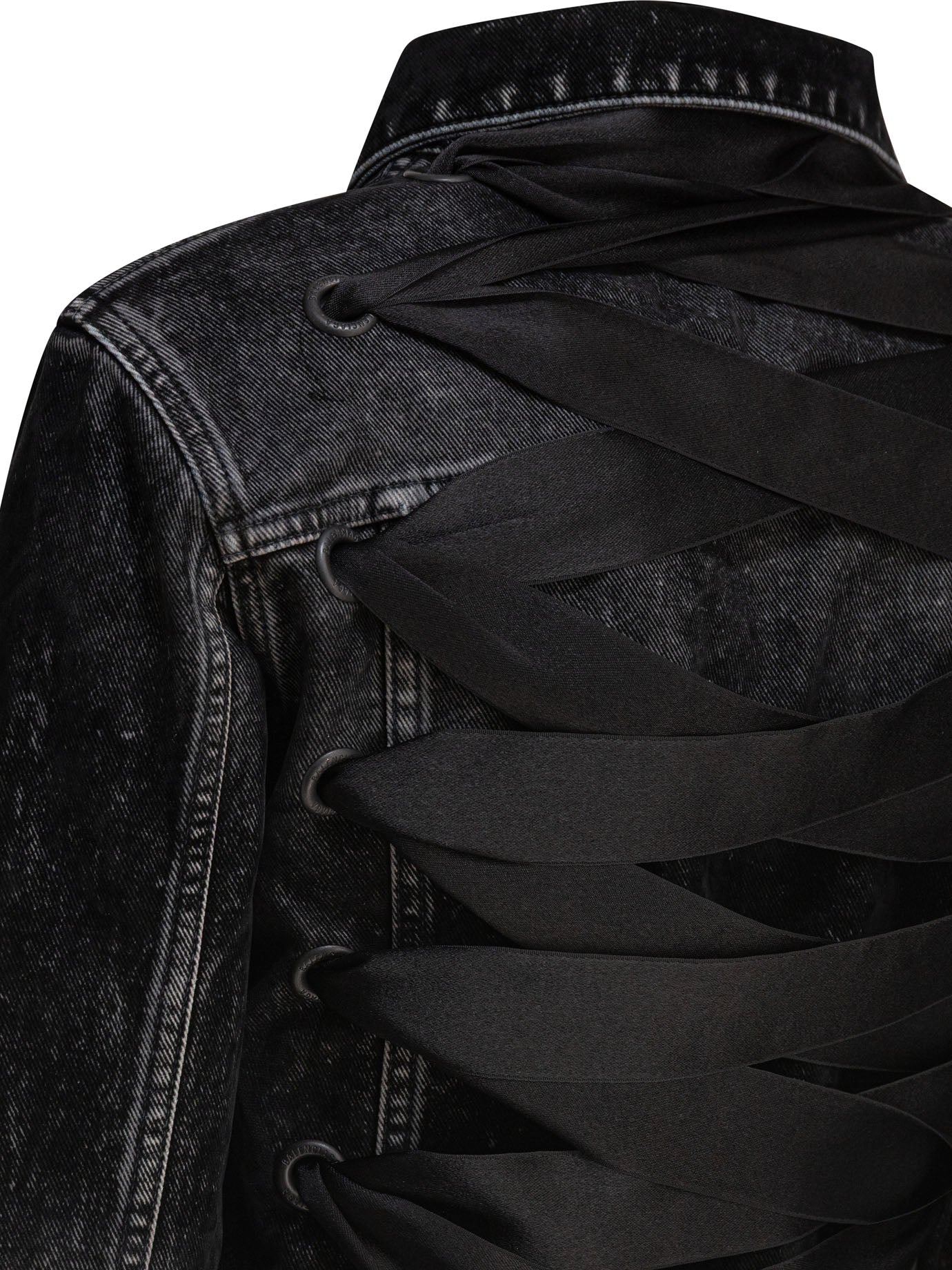 Denim jacket with laces Jackets and Coats