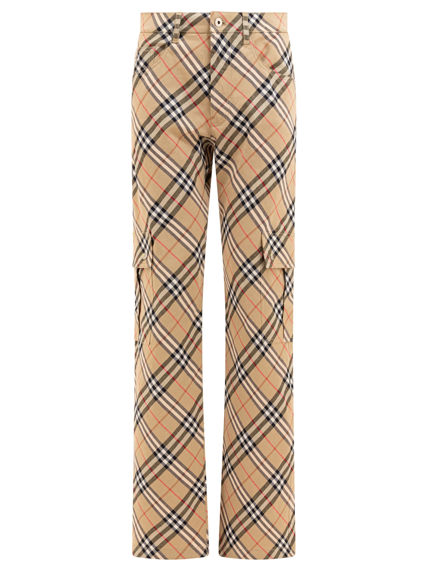 "Check" cargo trousers Trousers