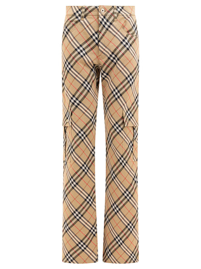 "Check" cargo trousers Trousers