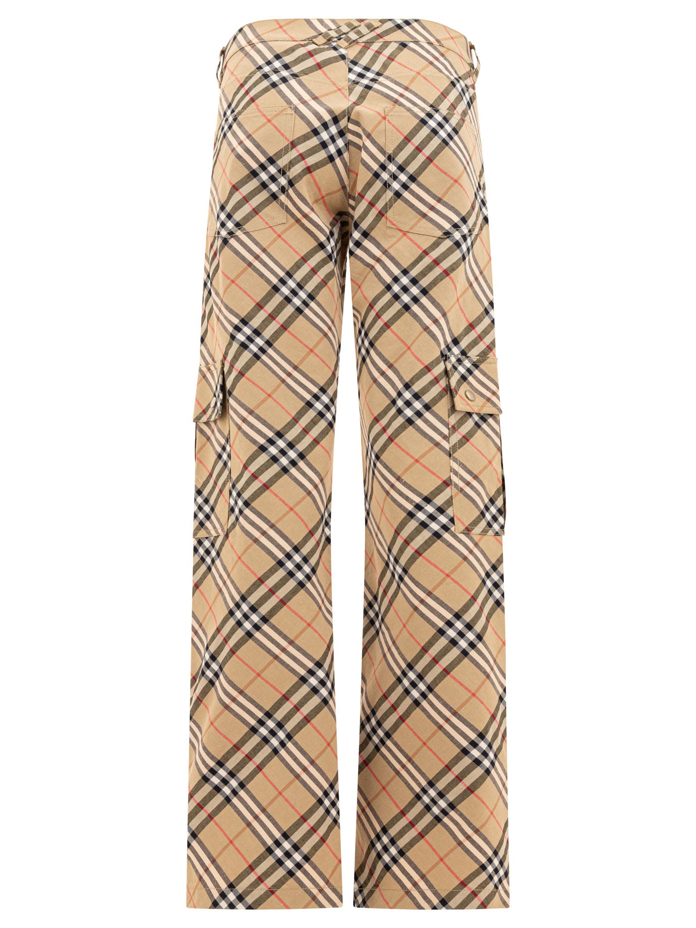 "Check" cargo trousers Trousers