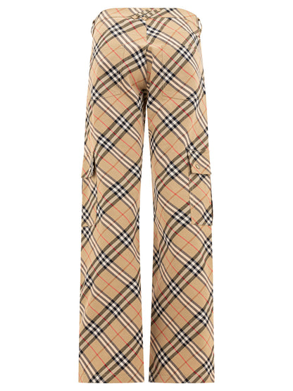 "Check" cargo trousers Trousers