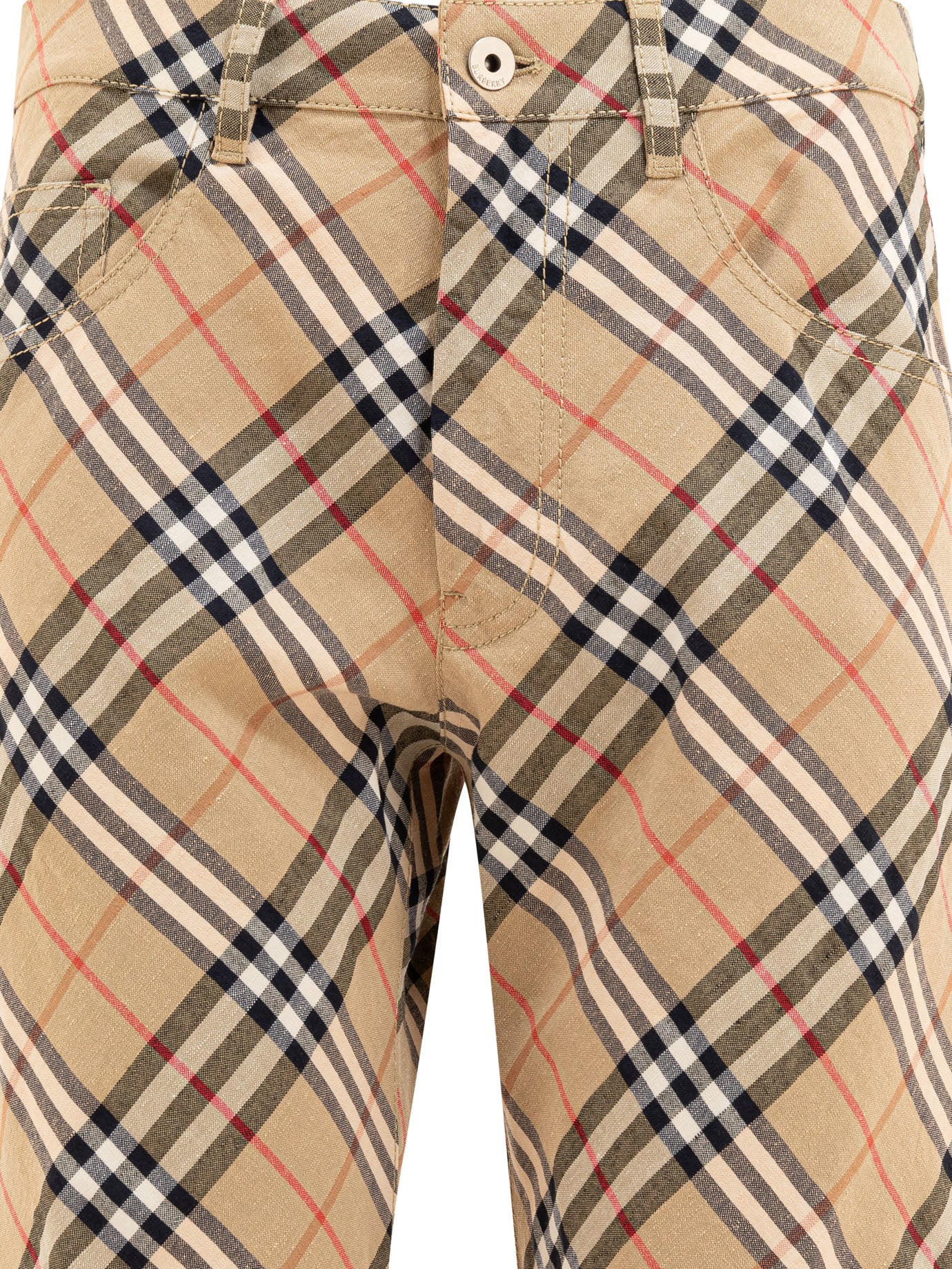 "Check" cargo trousers Trousers
