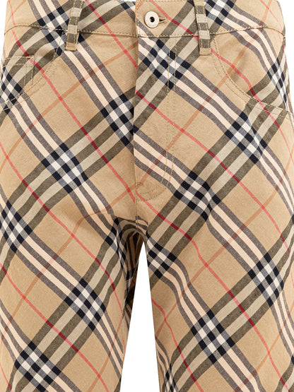 "Check" cargo trousers Trousers