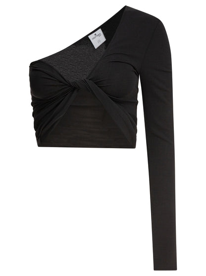 One-shoulder crop-top Tops