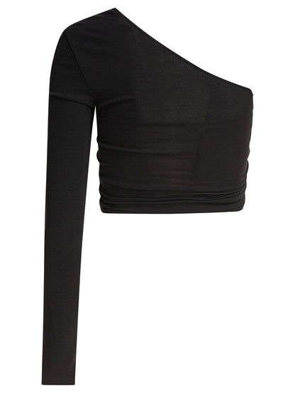 One-shoulder crop-top Tops