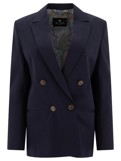 Double-breasted cotton blazer Jackets and Coats