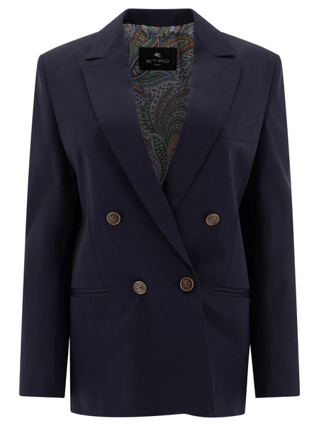 Double-breasted cotton blazer Jackets and Coats