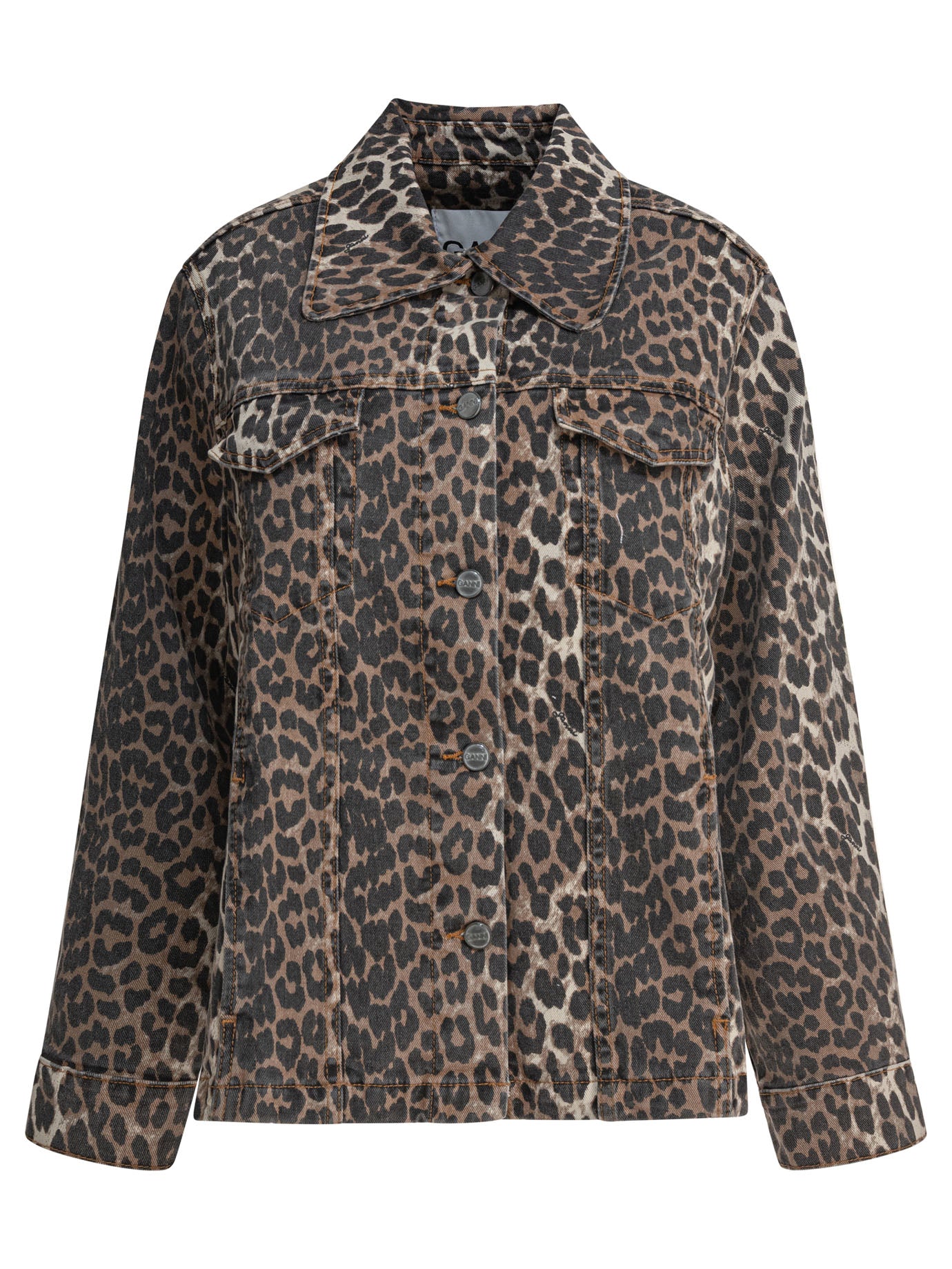 Leopard denim jacket Jackets and Coats