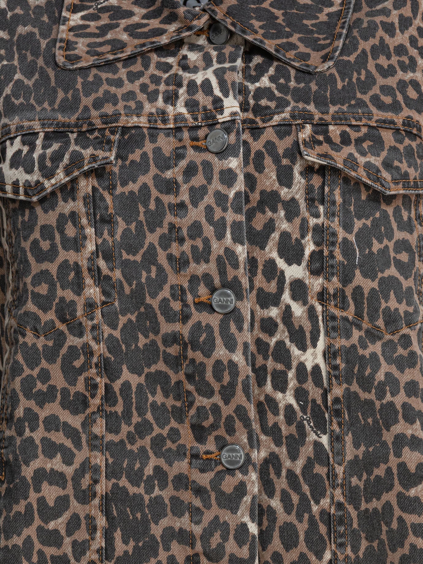 Leopard denim jacket Jackets and Coats