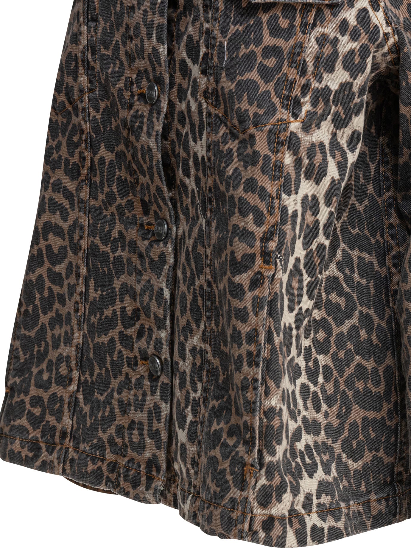 Leopard denim jacket Jackets and Coats