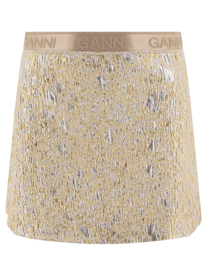 Gold and silver miniskirt Skirts