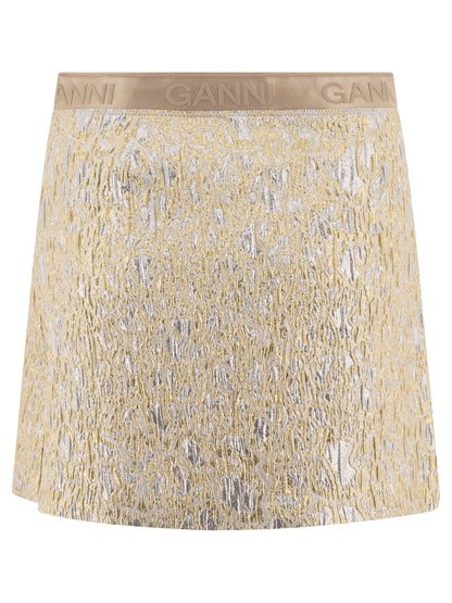 Gold and silver miniskirt Skirts