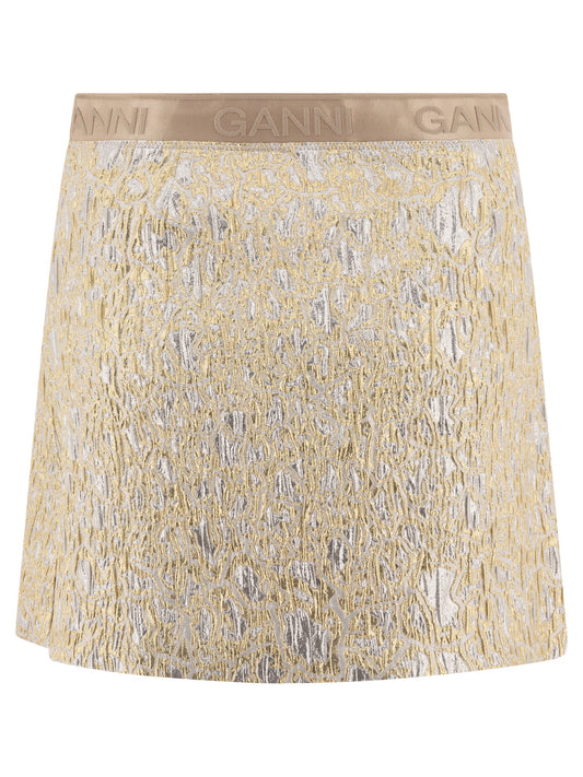 Gold and silver miniskirt Skirts