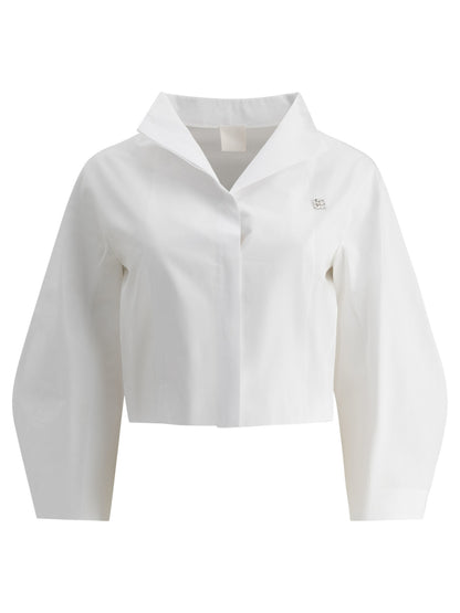 Cropped poplin shirt Shirts