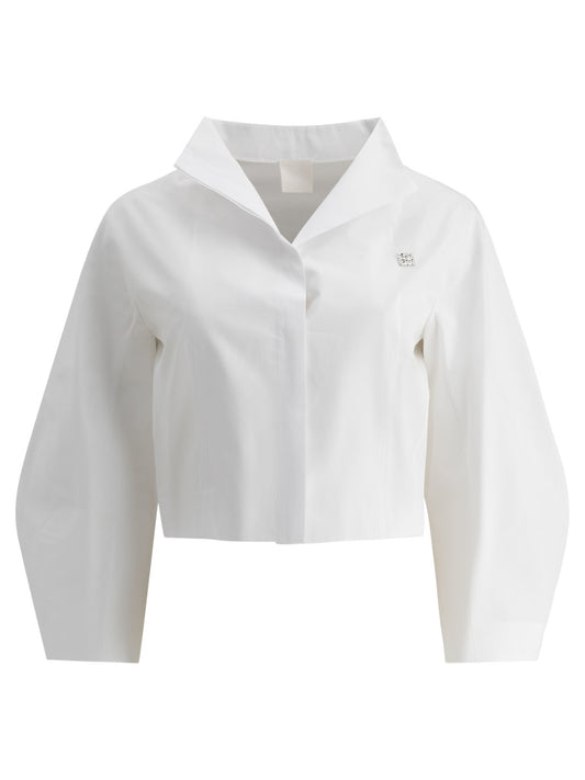 Cropped poplin shirt Shirts