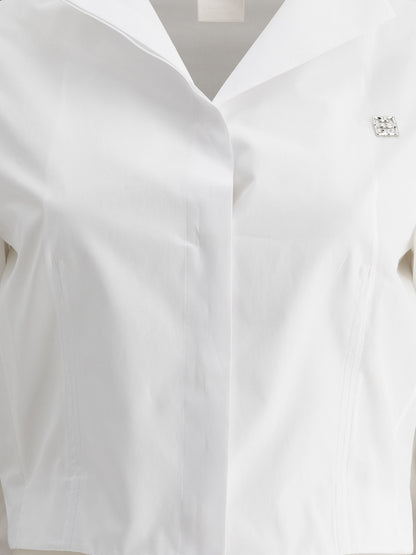 Cropped poplin shirt Shirts