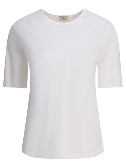 Cotton t-shirt with buttons T-shirts