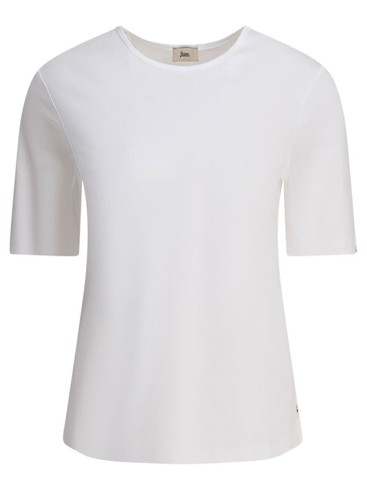 Cotton t-shirt with buttons T-shirts
