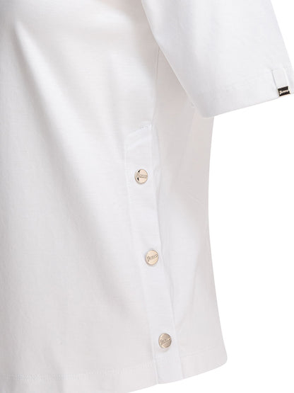 Cotton t-shirt with buttons T-shirts