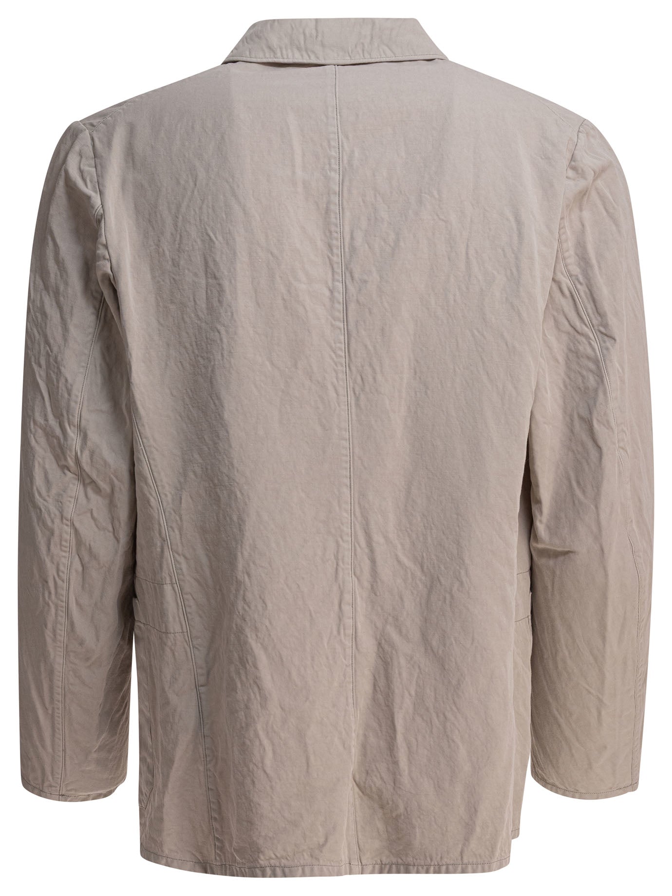 Single-breasted linen-blend blazer Jackets and Coats