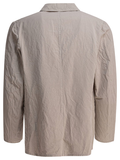 Single-breasted linen-blend blazer Jackets and Coats