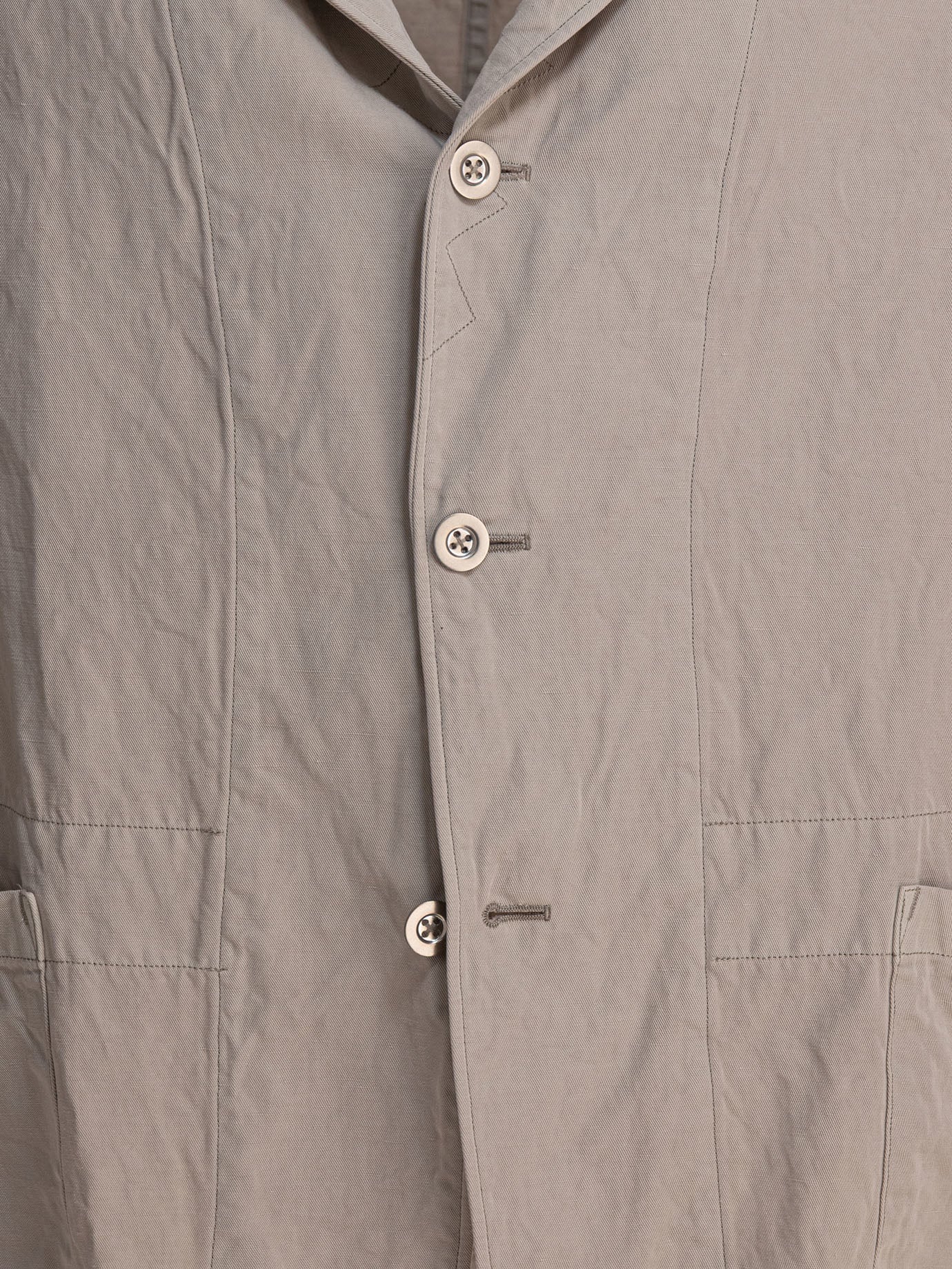 Single-breasted linen-blend blazer Jackets and Coats