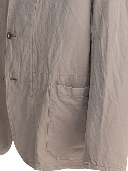 Single-breasted linen-blend blazer Jackets and Coats