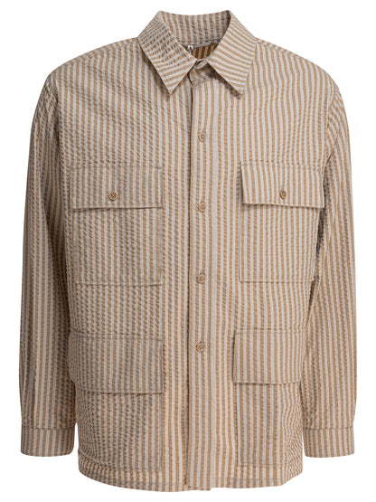 Striped overshirt jacket Jackets and Coats