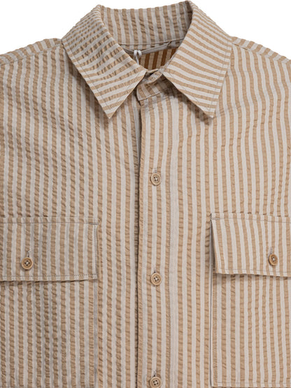 Striped overshirt jacket Jackets and Coats