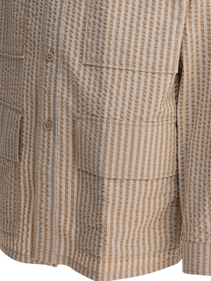 Striped overshirt jacket Jackets and Coats