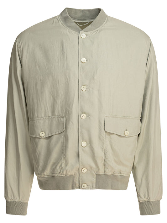 Silk Bomber Jacket Jackets and Coats