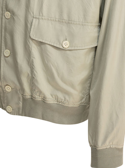 Silk Bomber Jacket Jackets and Coats