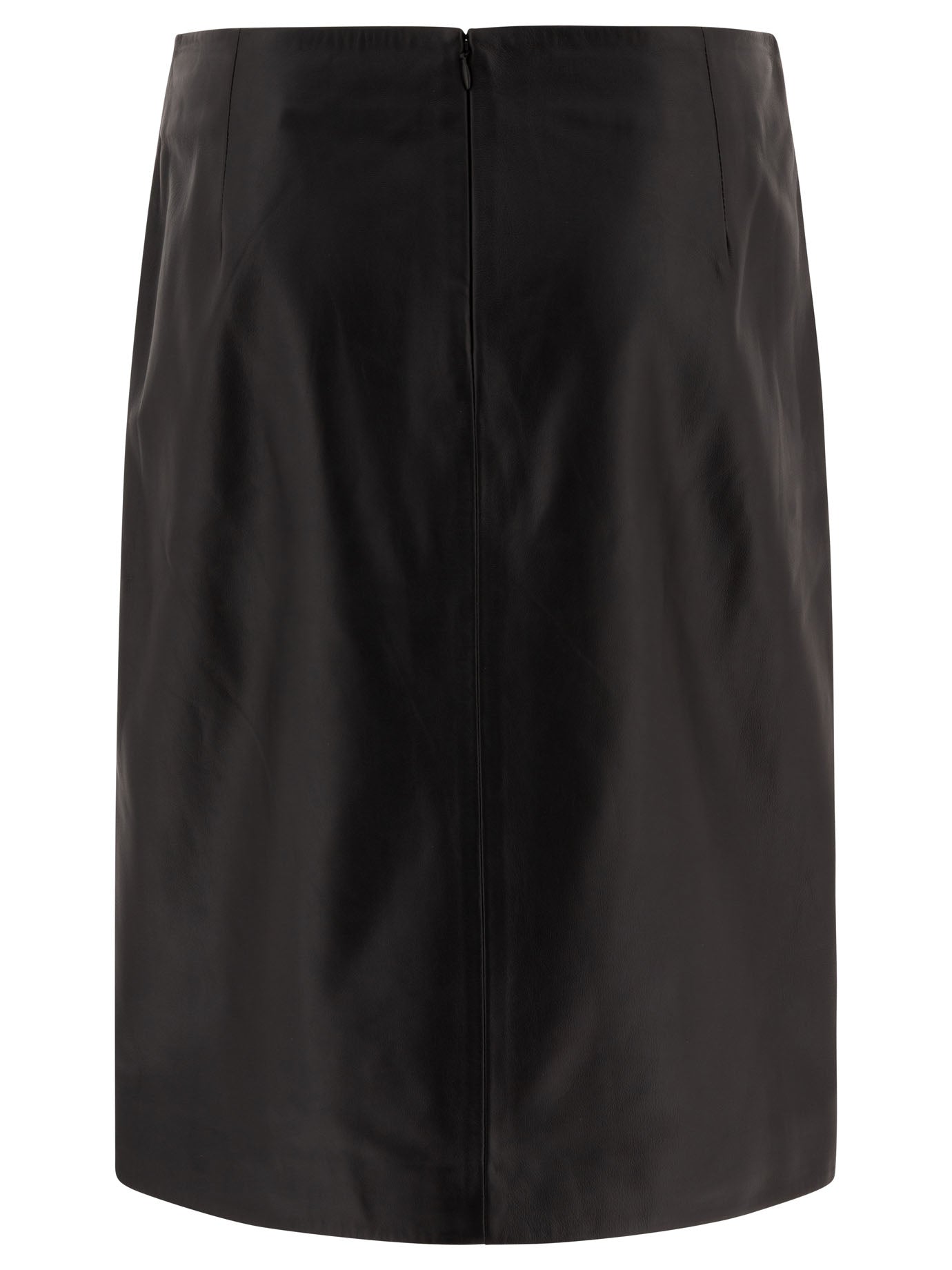 Leather midi skirt Skirts