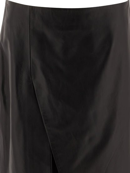 Leather midi skirt Skirts