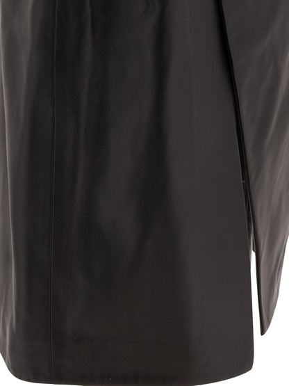 Leather midi skirt Skirts