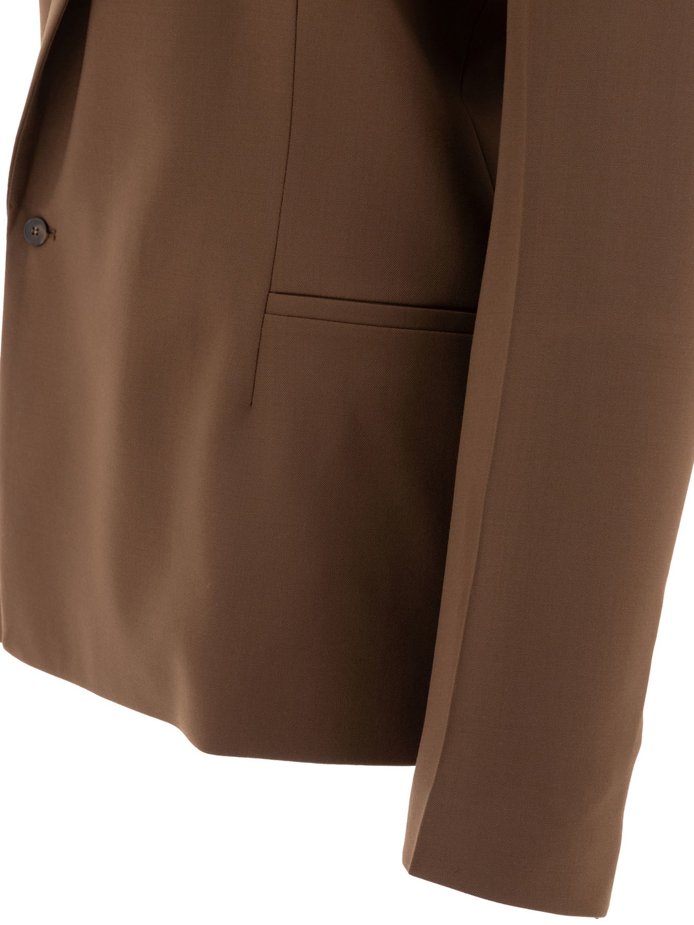 Asymmetrical wool twill blazer Jackets and Coats