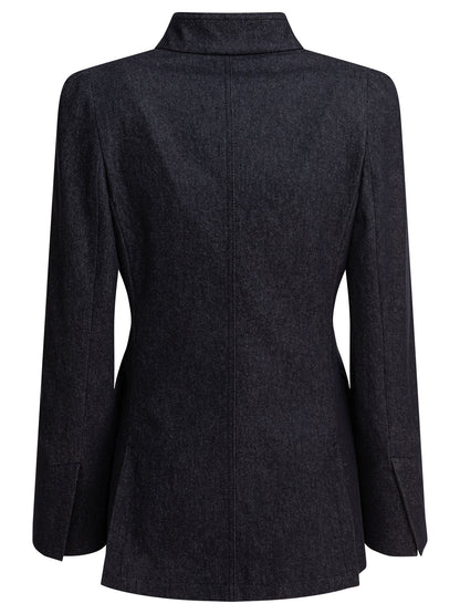 Denim-effect blazer Jackets and Coats