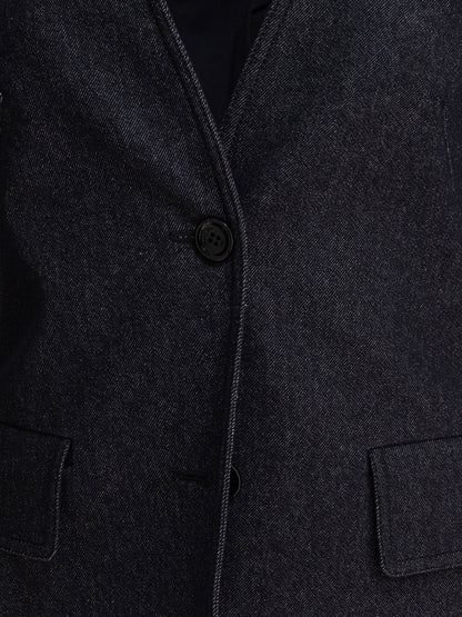 Denim-effect blazer Jackets and Coats